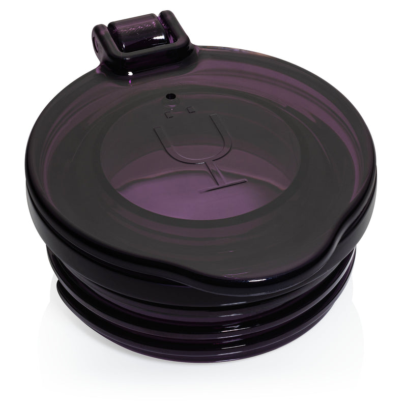 Champagne Flute Replacement Lids | (Clear, Purple & Black) - Essential Travel Grip