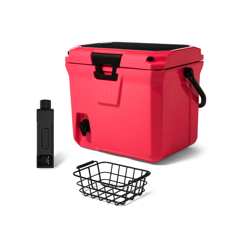 Br Tank 20-Quart Grab + Go Cooler Bundle | Neon Pink - Outdoor Weekend Carry