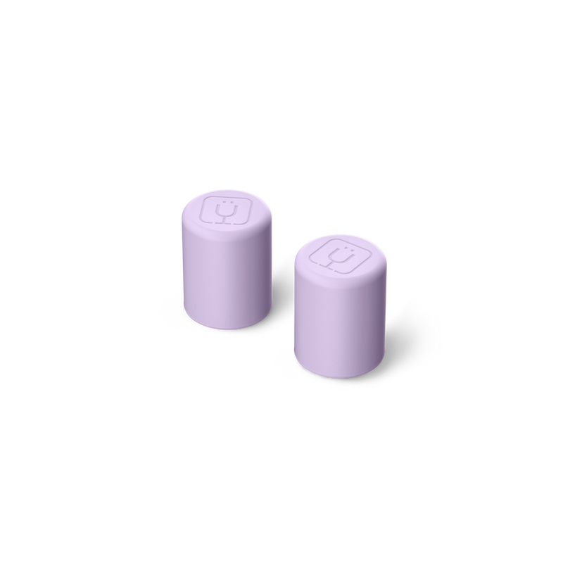 Magnetic Straw Cover | Lavender | 2-Pack - Easy Bottle Grip