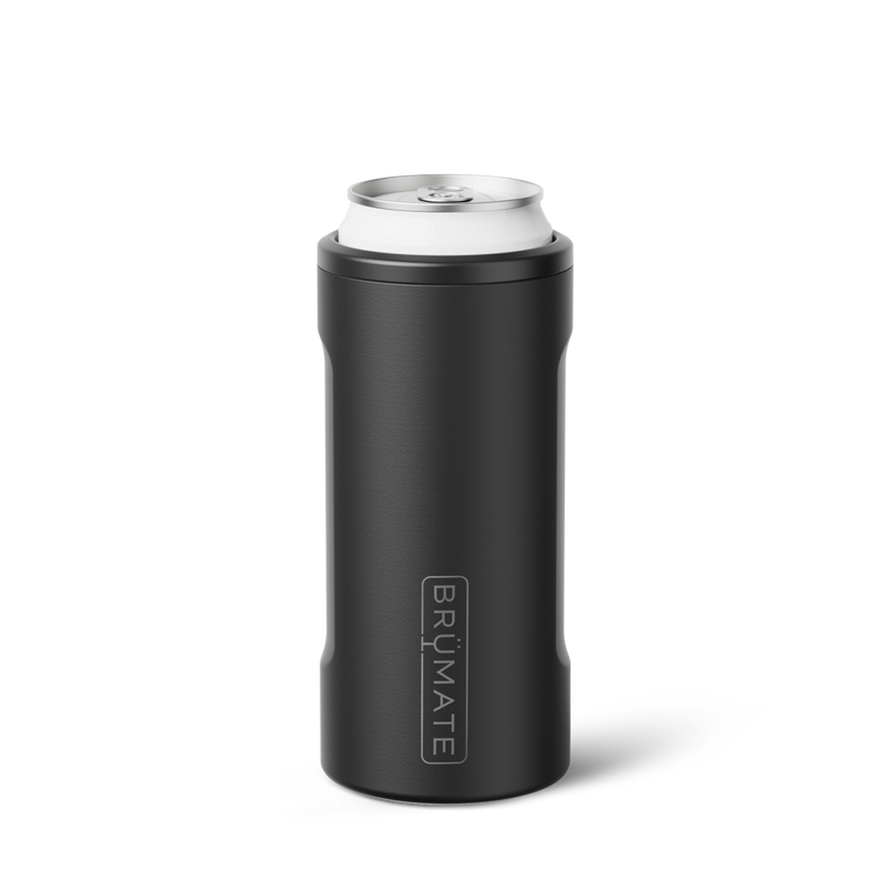 Hopsulator Slim | Matte Black | 12oz Slim Cans - Cold Tailgate Grip
