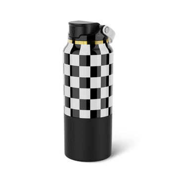 Rise 35oz | Black & White Checker - Hydration Everyday Tumbler