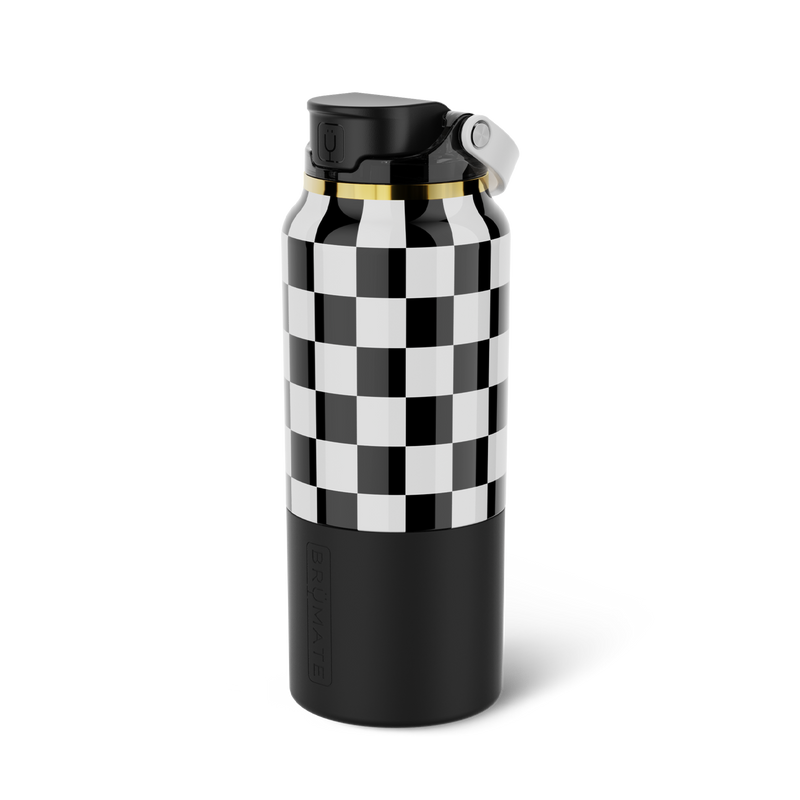 Rise 35oz | Black & White Checker - Hydration Everyday Tumbler