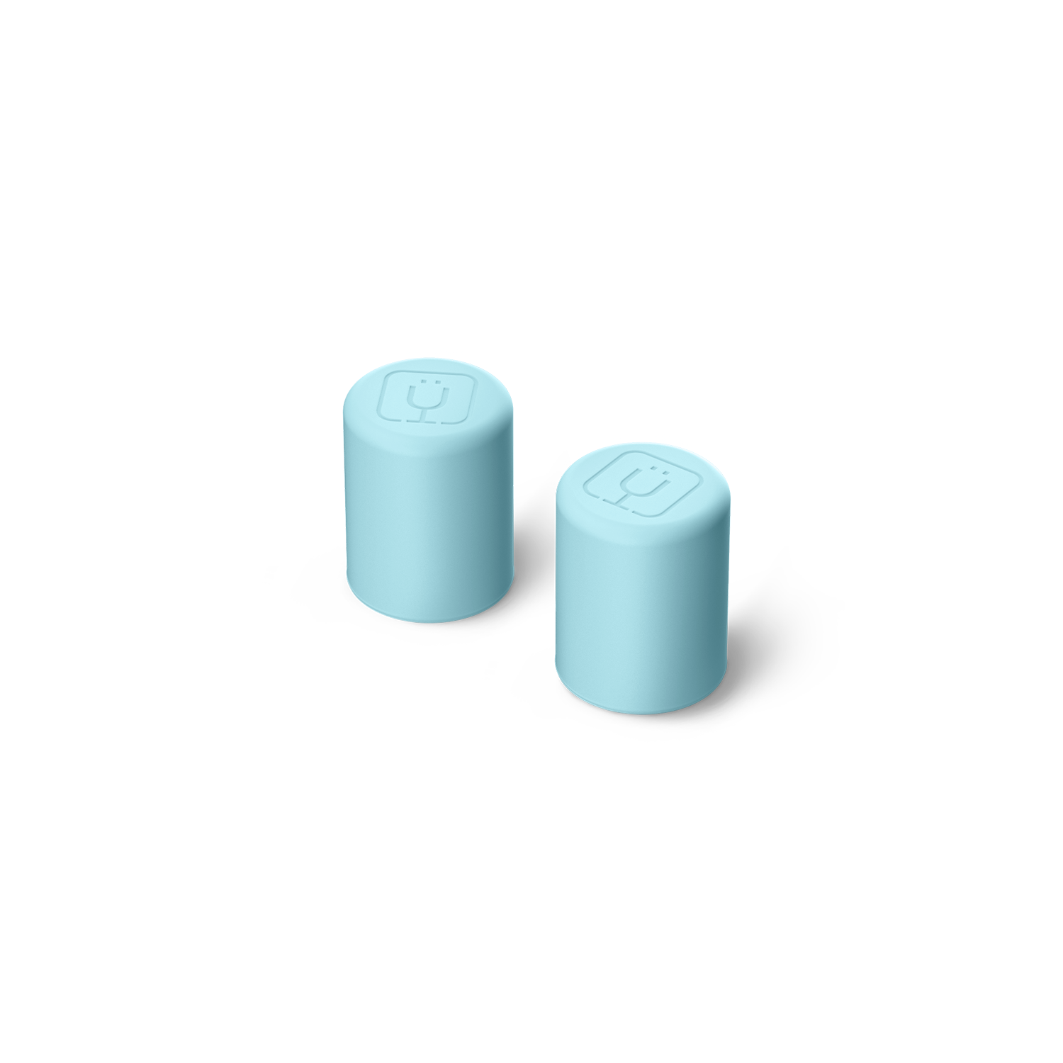 Magnetic Straw Cover | Glacier | 2-Pack