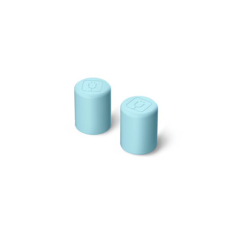 Magnetic Straw Cover | Glacier | 2-Pack - Modern Desk Fit