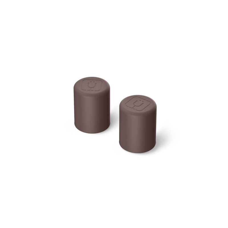 Magnetic Straw Cover | Java | 2-Pack - Fresh Desk Use