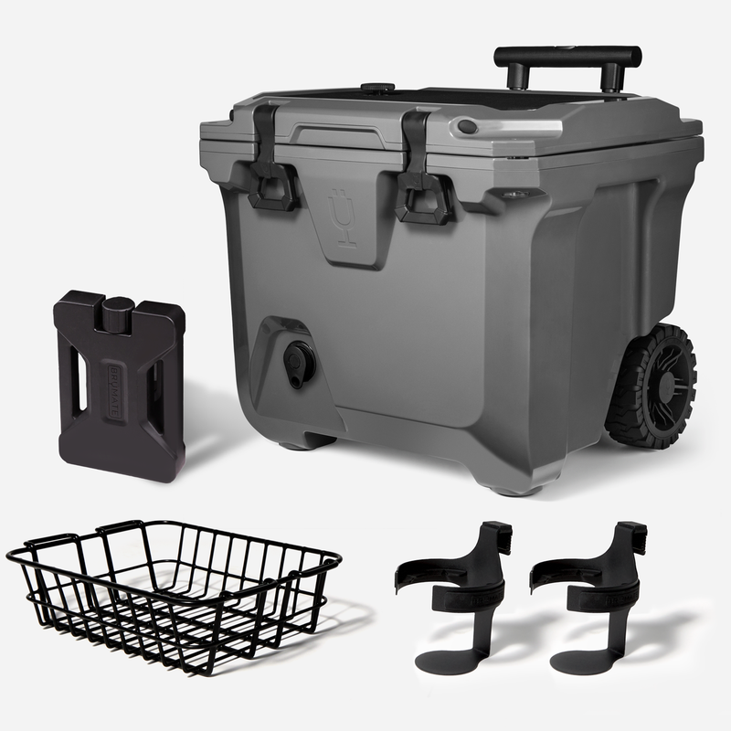 Br Tank 35-Quart Ultimate Day Trip Cooler Bundle | Charcoal - Travel Set