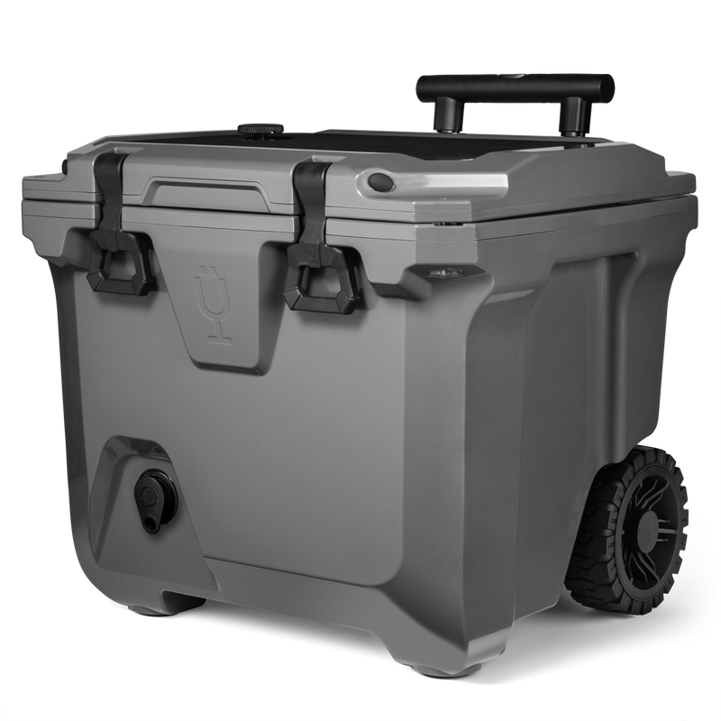 Br Tank 35-Quart Rolling Cooler | Charcoal - Fresh Camp Haul