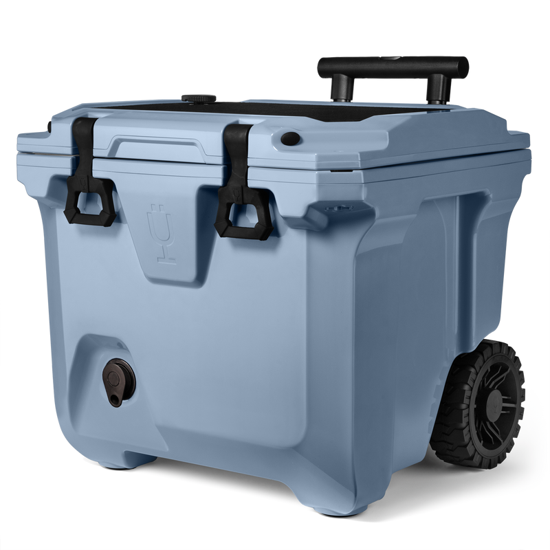 Br Tank 35-Quart Rolling Cooler | Denim - Patio Dock Load