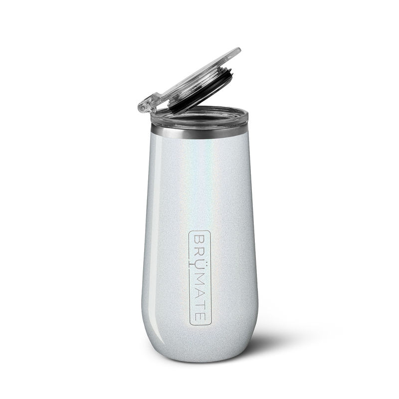 Champagne Flute | Glitter White | 12oz - Easy Mix