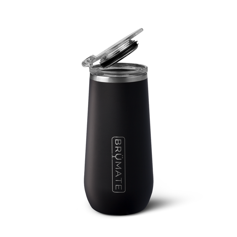 Champagne Flute | Matte Black | 12oz - Sunset Table Pour